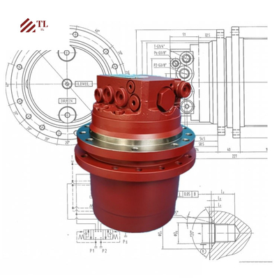 قطعات معدنی PC40-5 Final Drive 20S-60-22101 موتور مسافرتی Assy For Komatsu
